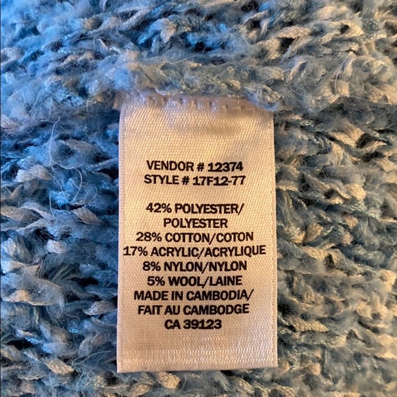 🌷3/$25 Blue and white marled cardigan sweater - Picture 4 of 4